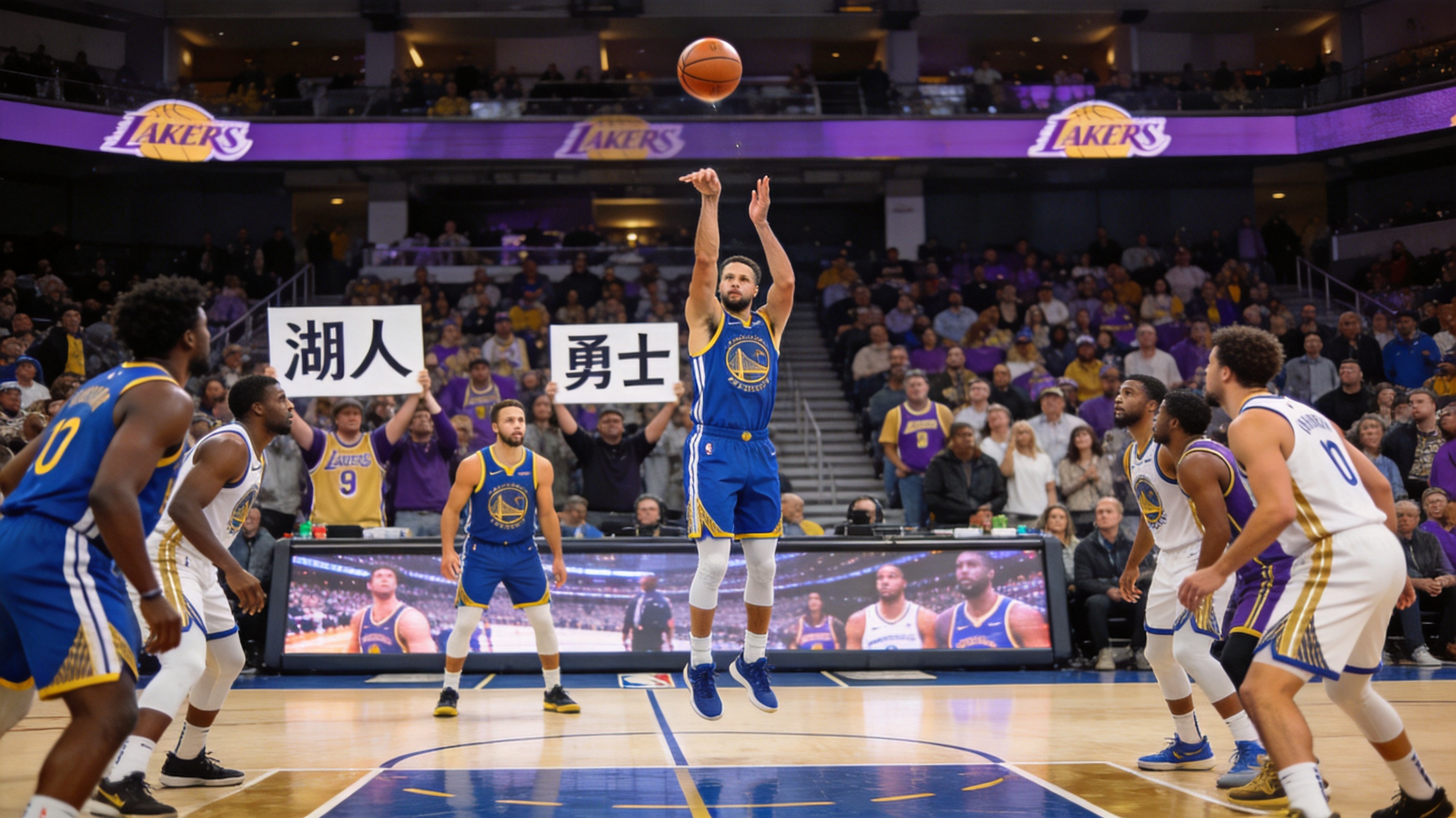 NBA勇士vs湖人